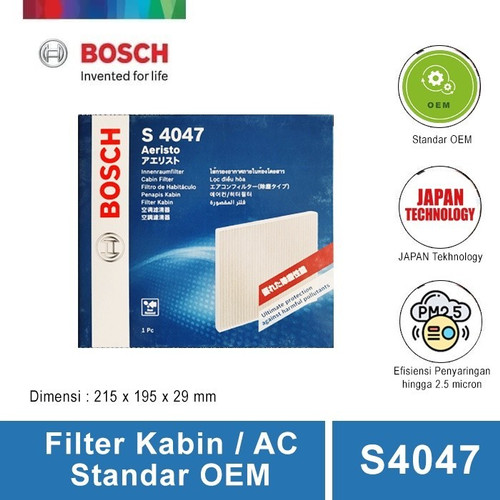 [EZR.2400804] Bosch S4047 Saringan AC Filter Kabin Filter AC Mobil Innova & Noah