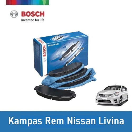[EZR.2400831] Bosch Kampas Rem Depan u/ Mobil Nissan Livina, Grand Livina (Set)