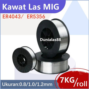 [EZM.1180012] ER4043 ER5356 Kawat Las MIG 7kg Aluminium Alu 0.8mm 1.0mm 1.2mm Almunium MIG Wire Kawat Las Aluminium
