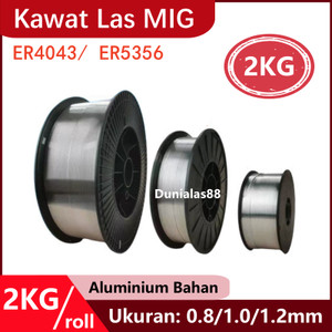 [EZM.1180013] Kawat Las MIG 2kg ER4043 ER5356 Aluminium Alu 0.8mm 1.0mm 1.2mm Almunium