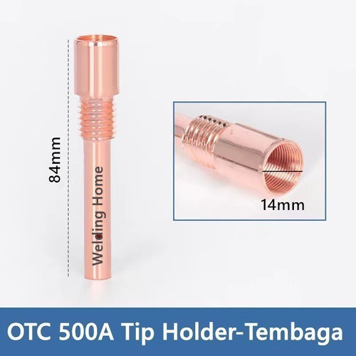 [EZM.1180038] Tip Holder/Body OTC 500A Tembaga untuk CO2 mig Torch Type OTC