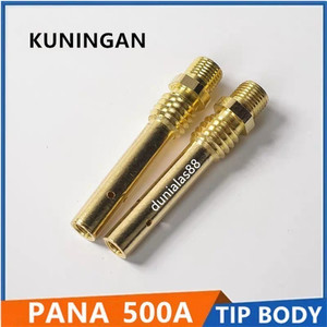 [EZM.1180065] Tip Holder Pana 500A Tip Body Co2 Tipe Panasonic Mig 500A Tembaga