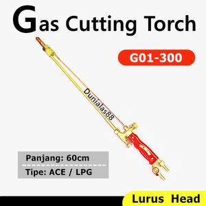 [EZM.1180077] Gas Cutting Torch G01-300 60cm Lurus Stang Las Blender Potong