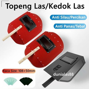 [EZM.1180202] Topeng Las Helm Las Welding helmet Kedok Las Kepala Kaca Sarung Tangan