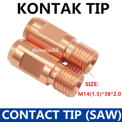 [EZM.1180392] Contact Tip Kontak Tip SAW dia 2.0mm M14(1.5)×38×2.0
