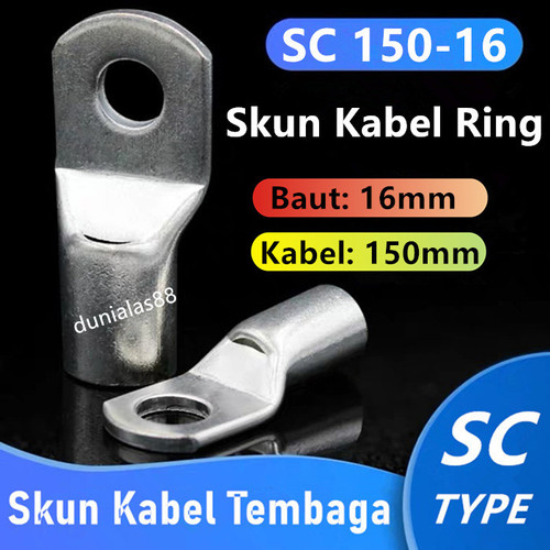 [EZM.1180407] Skun kabel SC150-16 baterai scun kabel konektor tembaga aki audio