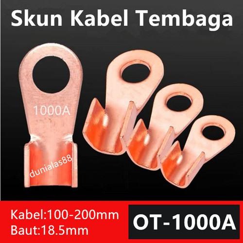 [EZM.1180431] Skun Kabel OT-1000A Baterai Kabel Konektor Tembaga Aki Audio