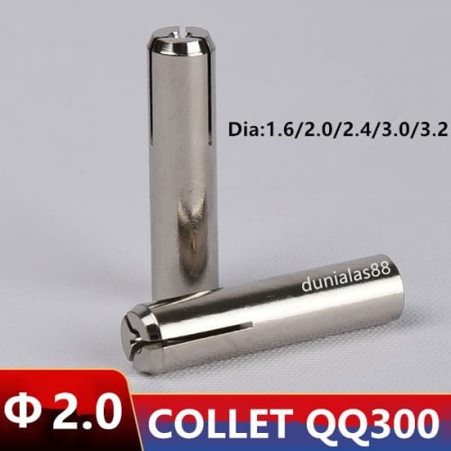 [EZM.1180509] Collet Argon Collet 2.0mm QQ 300 Tig Argon Alat Las