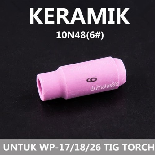 [EZM.1180593] Keramik Argon Tig Argon Torch Alumina Nozzle Wp17 Wp18 Wp26 No.6