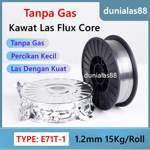 [EZM.1180623] Kawat Las CO Flux Core MIG 1.2mm 15Kg E71T-1 Wire CO2 Tanpa Gas 1 roll