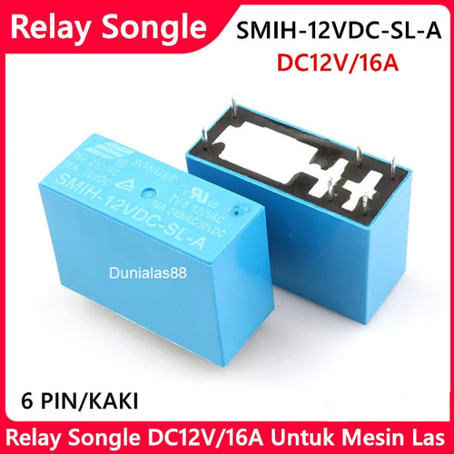 [EZM.1180637] Relay DC12V 6PIN utk mesin las SMIH-12VDC-SL-A
