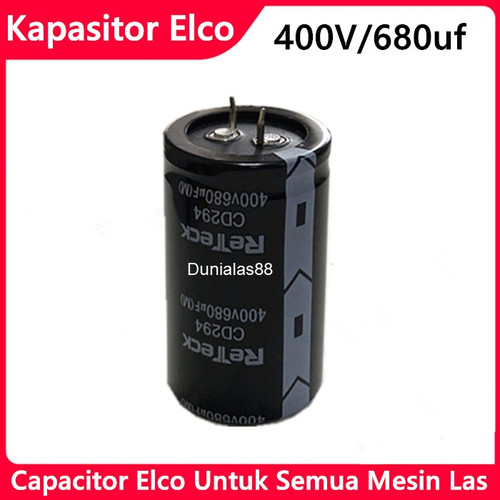 [EZM.1180640] kapasitor capacitor elektornik 400V 680uf utk mesin las