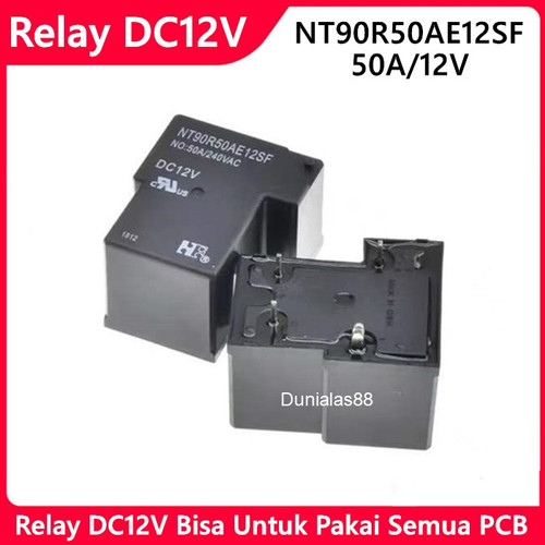 [EZM.1180642] Relay NT90R50AE12SF DC12V 12 Volt 50A DC Riley Relay kodok 4 Kaki T90