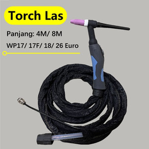 [EZM.9800003] Tig Torch Argon WP17 Euro WP 18Euro WP26Euro WP17F Euro Tang Las WP-17/18/26 Euro 4M 8M