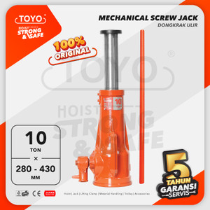 [EZO.1600013] Screw Jack / Dongkrak Ulir Botol 10 Ton TOYO