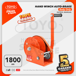 [EZO.1600019] Hand Winch Auto Brake / Katrol Manual 1800 Lbs TOYO