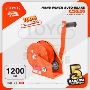 [EZO.1600021] Hand Winch Auto Brake / Katrol Manual 1200 Lbs TOYO