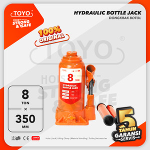 [EZO.1600035] Hydraulic Bottle Jack / Dongkrak Botol 8 Ton TOYO