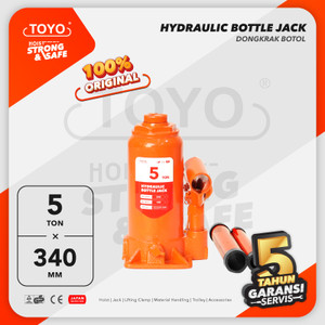 [EZO.1600037] Hydraulic Bottle Jack / Dongkrak Botol 5 Ton TOYO
