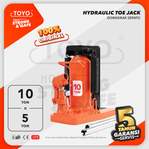 [EZO.1600042] Hydraulic Toe Jack / Dongkrak Sepatu Track 10 Ton TOYO