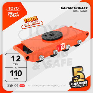[EZO.1600043] Cargo Trolley / Dolly Skate Roller 12 Ton TOYO