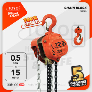 [EZO.1600051] Chain Block / Takel 0.5 Ton x 15 Meter TOYO