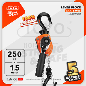 [EZO.1600087] Mini Lever Block / Lever Hoist 250 Kg x 1.5 Meter TOYO