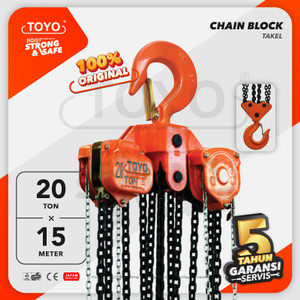 [EZO.1600176] Chain Block / Takel 20 Ton x 15 Meter TOYO