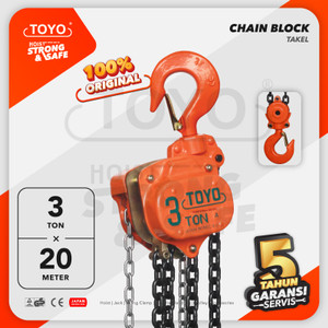 [EZO.1600216] Chain Block / Takel 3 Ton x 20 Meter TOYO