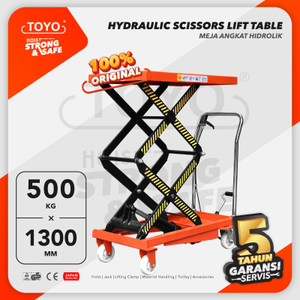 [EZO.1600241] Hydraulic Scissors Lift Table / Meja Hidrolik 500 Kg x 1.3 M TOYO