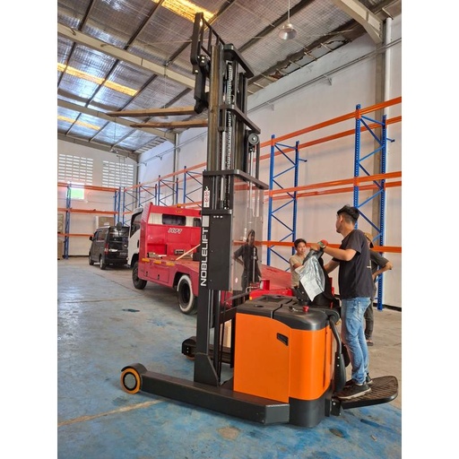 [EZO.1800001] Jual Hand stacker Electric tipe Close Pallet tipe PS15 RM45 cap 1.5 Ton tinggi Angkat 4.5 merk Noblelift