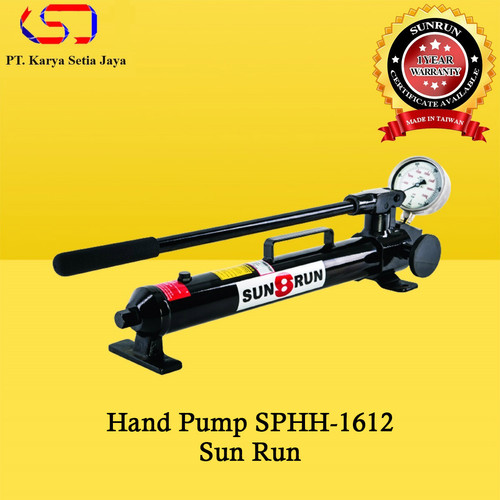 [EZO.1900024] Hand Pump SPHH-1612 With PG Oil Capacity 1200cc 1600bar Sun Run
