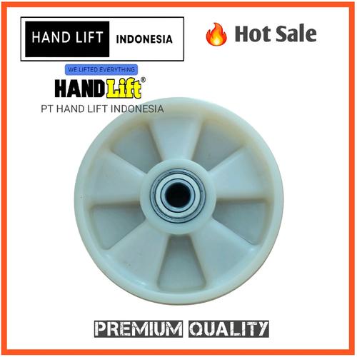 [EZO.1400064] Roda Nilon Hand Pallet  Ukuran  180x50 / 7" Nilon -Roda Hand Pallet Bahan Nilon Ukuran 180 x 50 /" -  Roda Belakang Hand pallet  Bahan Nilon