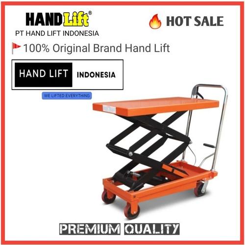 [EZO.1400098] Table Lift 500 KG Merk HAND LIFT - Table Lifter 500 Kg - Scissor Lift Table 500 KG Tinggi Angkat 90 cm