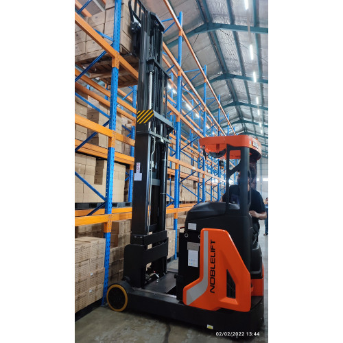 [EZO.1800037] super promo forklift reach truck 2 Ton 6 m merk Noblelift harga murah