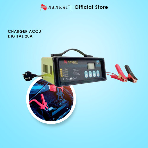 [EZM.8701311] Charger Aki Motor / Mobil Digital 20A Nankai