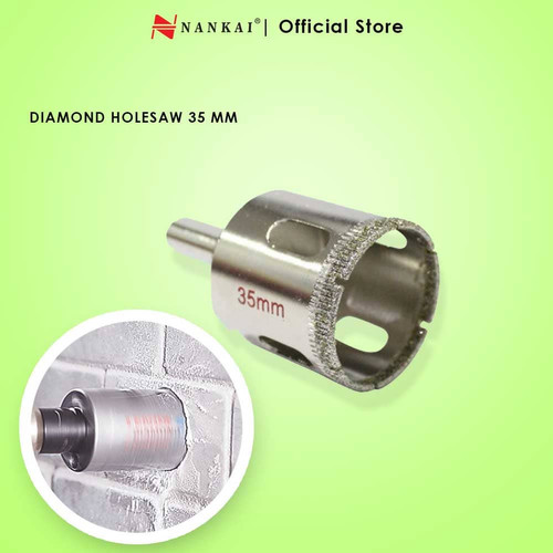 [EZM.8701337] Nankai Mata Bor Pembolong Kaca / Diamond Holesaw 35mm