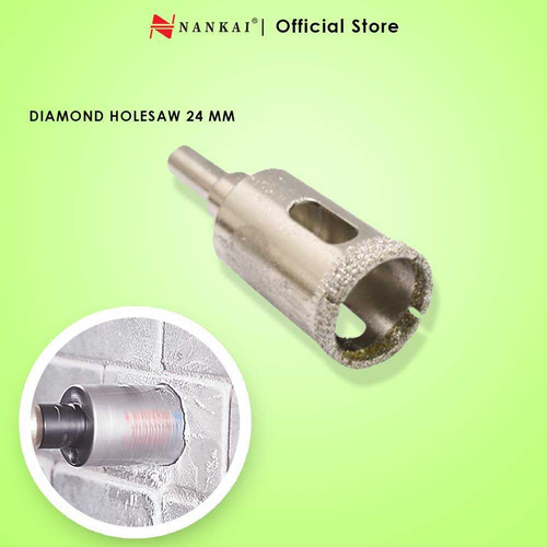 [EZM.8701339] Nankai Mata Bor Pembolong Kaca / Diamond Holesaw 24mm