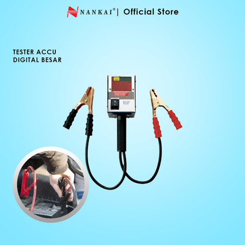 [EZM.8701351] Nankai Tester Aki Motor / Mobil Digital Besar 12V