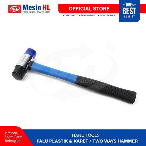 [EZM.8600052] HL Palu Kombinasi Plastik dan Karet / Two Way Hammer HL Premier