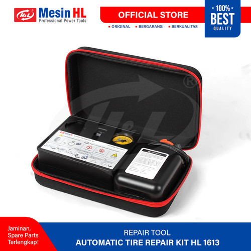 [EZM.8600066] HL Alat Isi Angin Tambal Ban Motor Mobil Otomatis HL 1613 / Automatic Tire Repair Kit HL 1613
