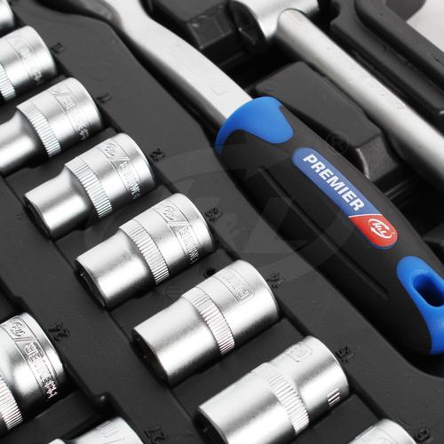 [EZM.8600080] HL Tool Kit Set Kunci Ratchet 72T Handle Set HL Premier 1/2" 37PCS HL72T37