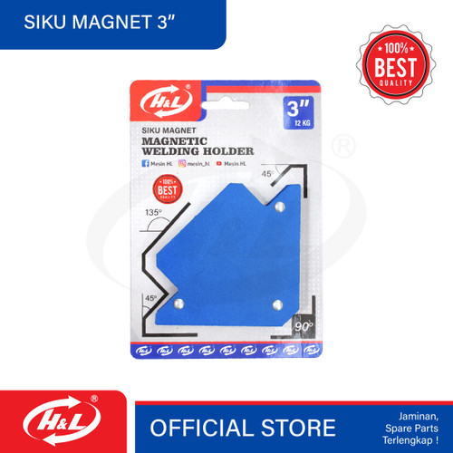 [EZM.8600471] HL Siku Magnet Las 3 Inch / Magnetic Welding Holder