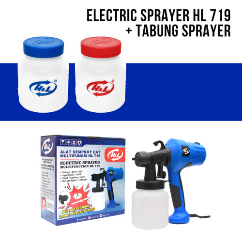 [EZM.8600816] Paket Hemat !!! Electric Sprayer HL 719 + Tabung Sprayer