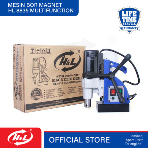 [EZM.8600982] HL Mesin Bor Magnet / Magnetic Drill HL 8835 Multifuntion