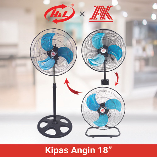 [EZM.8601014] AK Kipas Angin Besi 18" 3 In 1
