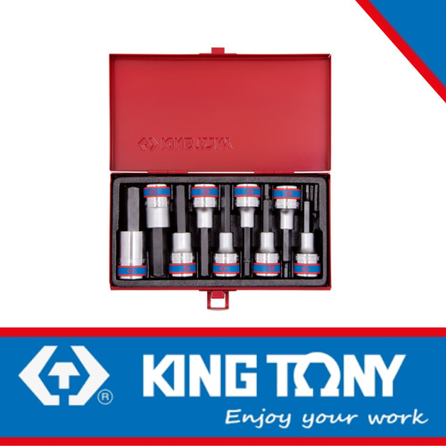 [EZM.8900029] 9PC. 1/2"DR. HEX BIT SOCKET SET H4-H17 80MML 4120PRC