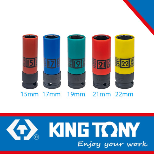 [EZM.8900080] 1/2"DR.WHEEL NUT IMPACT SOCKET 22MM - 494522M