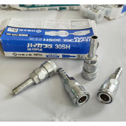 [EZM.8901240] Nitto Kohki Hi Cupla 30SH Quick Connect Pneumatic Coupler Socket 3/8"