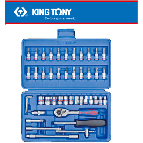 [EZM.8901276] KUNCI SOK SET MURAH 46PC 1/4" DR.SOCKET SET 0ST2346MR KUNCI SOKET SET